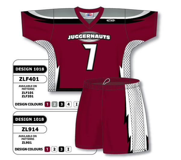 Athletic Knit Custom Sublimated Lacrosse Uniform Set Design 1018 (ZLFS401-1018)